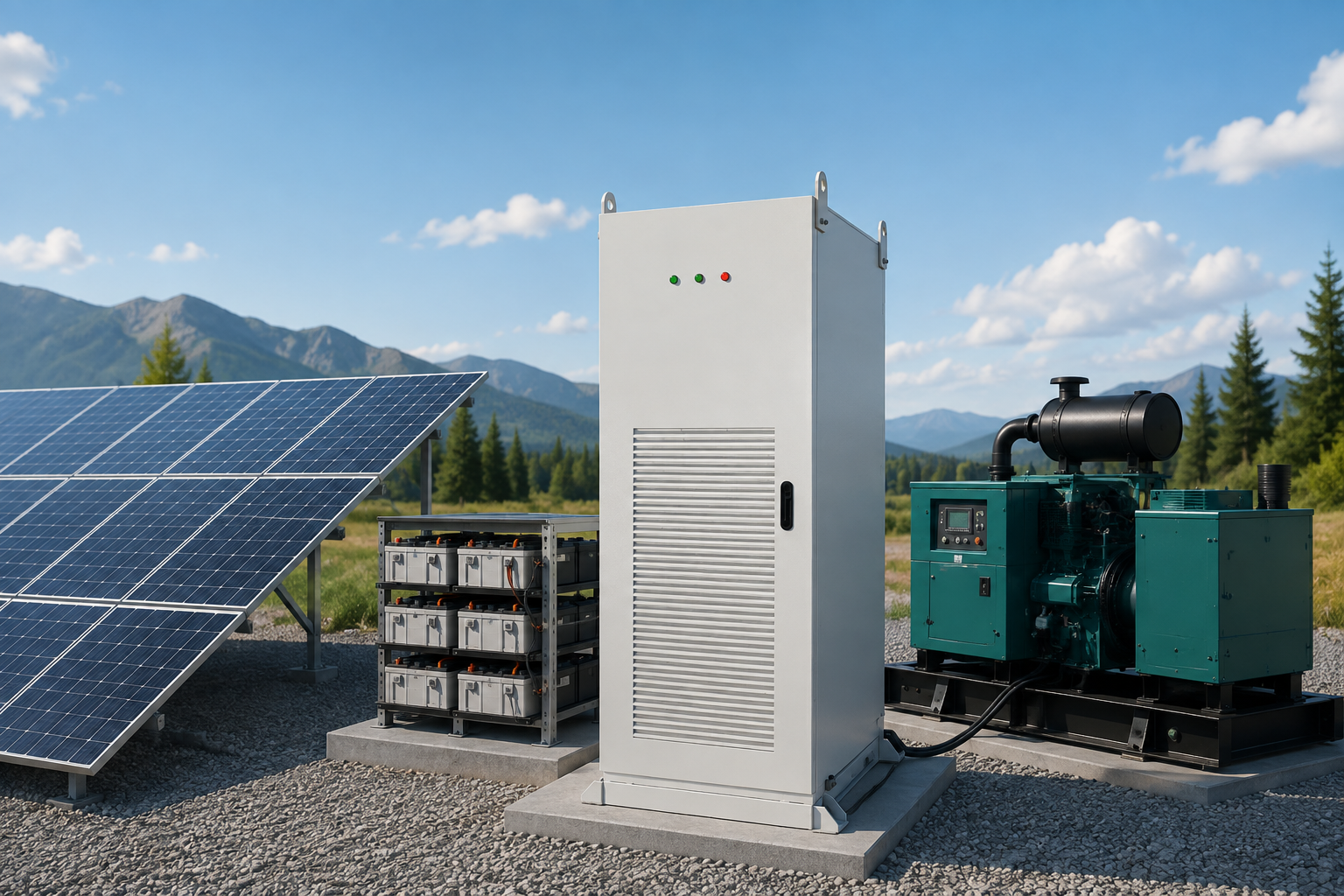 PV diesel hybrid system